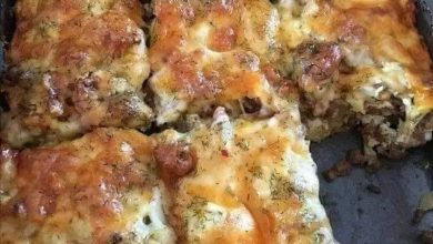 Photo of low-carb bacon cheeseburger casserole