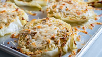 Photo of Cheesy Baked Cabbage Steaks