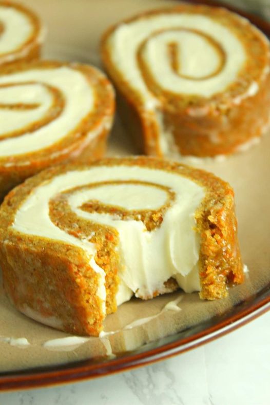 Photo of Carrot Cake Roll with Cream Cheese Filling